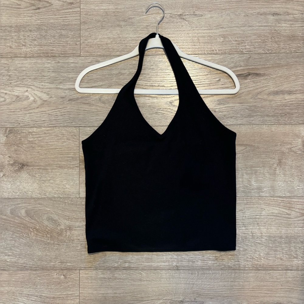 American Eagle Outfitters Black Halter Top